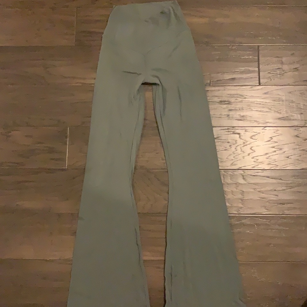Aerie Crossover real me high rise flare leggings